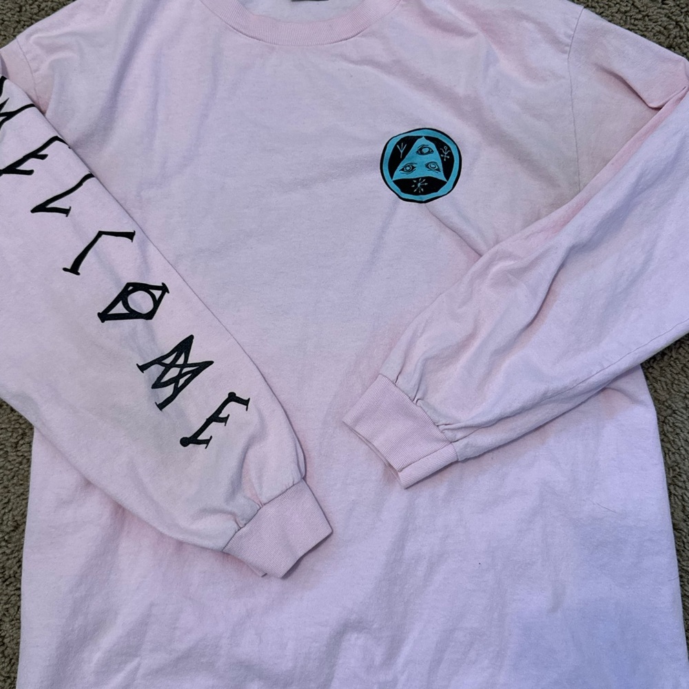 Pink Long Sleeve Graphic Tee